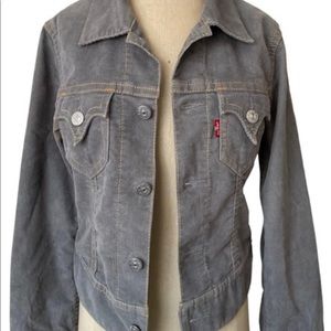 LEVIS gray corduroy jacket size S
